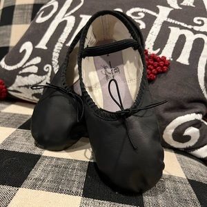 Kids size 2 Black Ballet Shoes